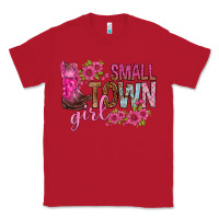 Red small town girl with flowers bbs Classic Tee - BundleAndBundleShop