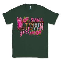 Sports Green small town girl with flowers bbs Classic Tee - BundleAndBundleShop
