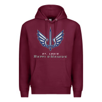 Burgundy battle hawks football Premium Hoodie - artisFamous