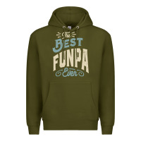 Army Green The Best Funpa Ever - Mens Funny Dad and Grandpa Premium Hoodie - artisFamous