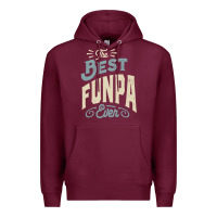Burgundy The Best Funpa Ever - Mens Funny Dad and Grandpa Premium Hoodie - artisFamous