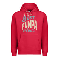 Cardinal The Best Funpa Ever - Mens Funny Dad and Grandpa Premium Hoodie - artisFamous