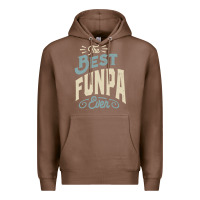 Chestnut The Best Funpa Ever - Mens Funny Dad and Grandpa Premium Hoodie - artisFamous
