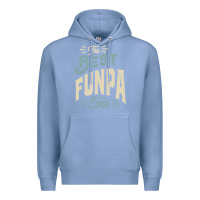 Colony Blue The Best Funpa Ever - Mens Funny Dad and Grandpa Premium Hoodie - artisFamous