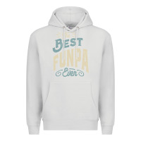 Dove Grey The Best Funpa Ever - Mens Funny Dad and Grandpa Premium Hoodie - artisFamous