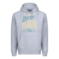 Heather Grey The Best Funpa Ever - Mens Funny Dad and Grandpa Premium Hoodie - artisFamous