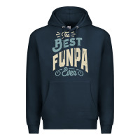 Navy The Best Funpa Ever - Mens Funny Dad and Grandpa Premium Hoodie - artisFamous