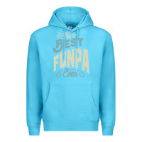 Ocean Blue The Best Funpa Ever - Mens Funny Dad and Grandpa Premium Hoodie - artisFamous