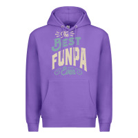Purple The Best Funpa Ever - Mens Funny Dad and Grandpa Premium Hoodie - artisFamous