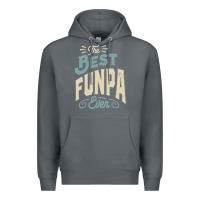 Rock The Best Funpa Ever - Mens Funny Dad and Grandpa Premium Hoodie - artisFamous