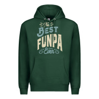 Sports Green The Best Funpa Ever - Mens Funny Dad and Grandpa Premium Hoodie - artisFamous