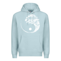Blue Mist yin yang bonsai tree Premium Hoodie - artisFamous