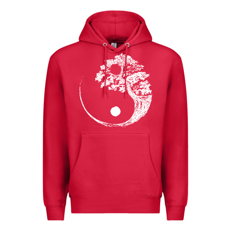 Yin Yang Bonsai Tree Premium Hoodie by artisFamous | Teevron