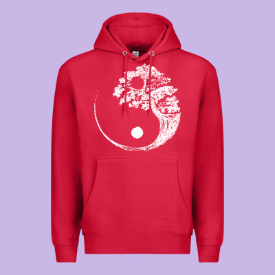 Yin Yang Bonsai Tree Premium Hoodie Designed By Artisfamous