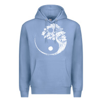 Colony Blue yin yang bonsai tree Premium Hoodie - artisFamous