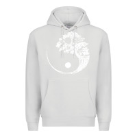 Dove Grey yin yang bonsai tree Premium Hoodie - artisFamous