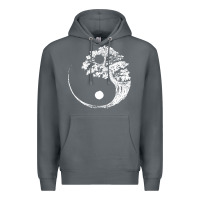 Rock yin yang bonsai tree Premium Hoodie - artisFamous