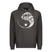 Smoke yin yang bonsai tree Premium Hoodie - artisFamous