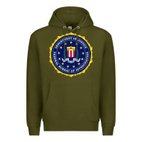 Army Green fbi Premium Hoodie - artisFamous