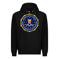 Black fbi Premium Hoodie - artisFamous