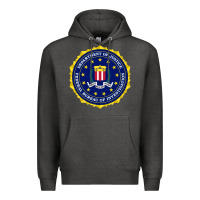 Charcoal Heather fbi Premium Hoodie - artisFamous