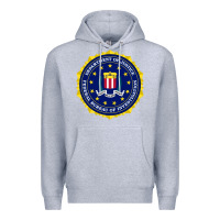 Heather Grey fbi Premium Hoodie - artisFamous