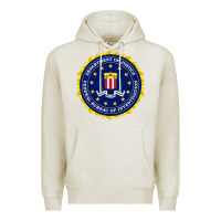 Oatmeal Heather fbi Premium Hoodie - artisFamous