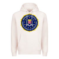 Pale Pink fbi Premium Hoodie - artisFamous