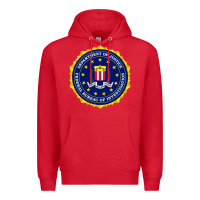 Red fbi Premium Hoodie - artisFamous