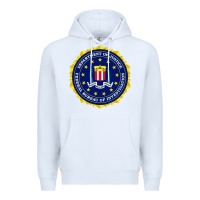 White fbi Premium Hoodie - artisFamous