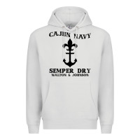 Dove Grey cajun navy Premium Hoodie - artisFamous