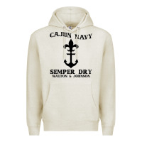 Oatmeal Heather cajun navy Premium Hoodie - artisFamous