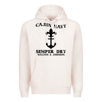 Pale Pink cajun navy Premium Hoodie - artisFamous