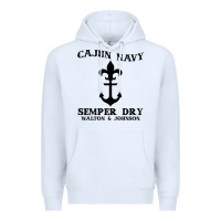 White cajun navy Premium Hoodie - artisFamous