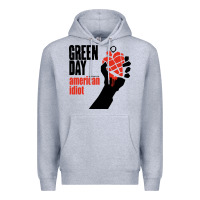 Heather Grey american idiot Premium Hoodie - artisFamous