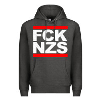 Charcoal Heather fck nzs Premium Hoodie - artisFamous