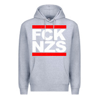 Heather Grey fck nzs Premium Hoodie - artisFamous