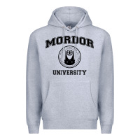 Heather Grey mordor university Premium Hoodie - artisFamous