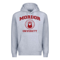 Heather Grey mordor university Premium Hoodie - artisFamous