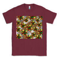 Burgundy juneteenth sunflowers Classic Tee - BarkalooDesign