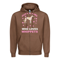 Chestnut Just A Girl Who Loves Whippets Zipper Hoodie - Bettercallsaul