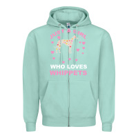 Seafoam Just A Girl Who Loves Whippets Zipper Hoodie - Bettercallsaul