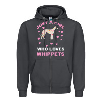 Smoke Just A Girl Who Loves Whippets Zipper Hoodie - Bettercallsaul