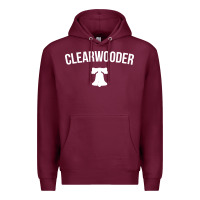 Burgundy clearwooder Premium Hoodie - artisFamous