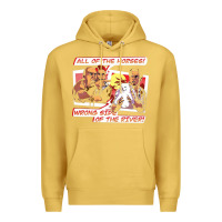 Antique Gold wrong side of the river Premium Hoodie - artisFamous