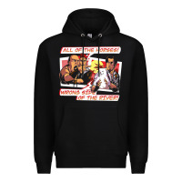 Black wrong side of the river Premium Hoodie - artisFamous