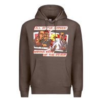 Coffee wrong side of the river Premium Hoodie - artisFamous