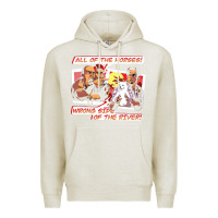 Oatmeal Heather wrong side of the river Premium Hoodie - artisFamous
