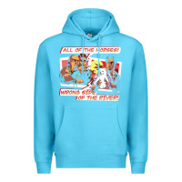 Ocean Blue wrong side of the river Premium Hoodie - artisFamous