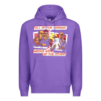 Purple wrong side of the river Premium Hoodie - artisFamous